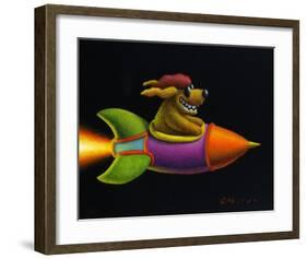 Rocket Dog-Chris Miles-Framed Art Print