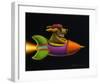 Rocket Dog-Chris Miles-Framed Art Print