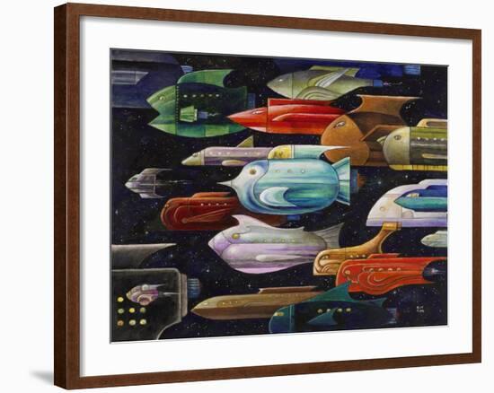 Rocket Fish-Bill Bell-Framed Giclee Print