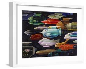 Rocket Fish-Bill Bell-Framed Giclee Print