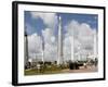 Rocket Garden at the Kennedy Space Center, Cape Canaveral, Florida-Nick Servian-Framed Photographic Print