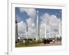 Rocket Garden at the Kennedy Space Center, Cape Canaveral, Florida-Nick Servian-Framed Photographic Print