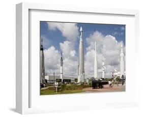 Rocket Garden at the Kennedy Space Center, Cape Canaveral, Florida-Nick Servian-Framed Photographic Print