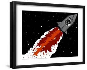 Rocket Launch-Complot-Framed Art Print