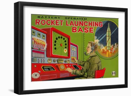 Rocket Launching Base-null-Framed Art Print