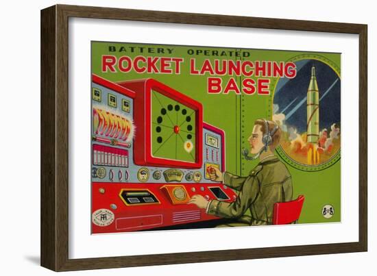 Rocket Launching Base-null-Framed Art Print