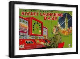 Rocket Launching Base-null-Framed Art Print