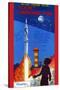Rocket Launching Pad-null-Stretched Canvas