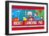 Rocket Launching Pad-null-Framed Art Print