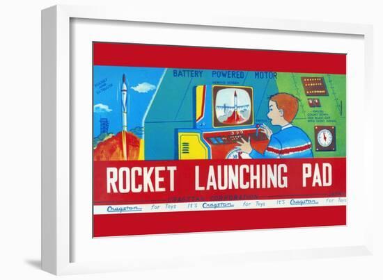 Rocket Launching Pad-null-Framed Art Print