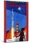 Rocket Launching Pad-null-Mounted Art Print