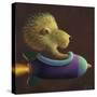 Rocket Lion-Chris Miles-Stretched Canvas