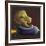 Rocket Lion-Chris Miles-Framed Art Print