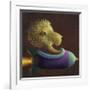 Rocket Lion-Chris Miles-Framed Art Print