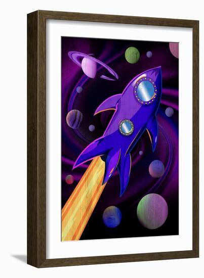 Rocket Man 1-ALI Chris-Framed Giclee Print