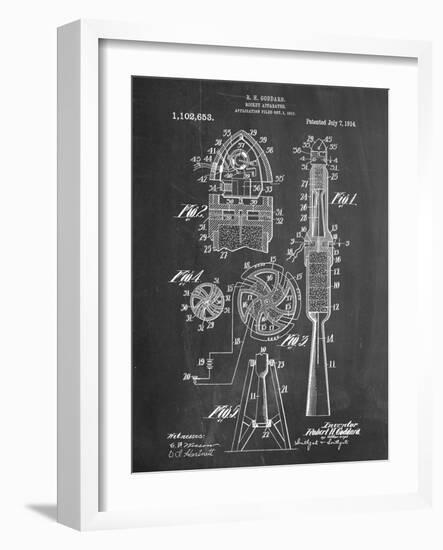 Rocket Patent-null-Framed Art Print