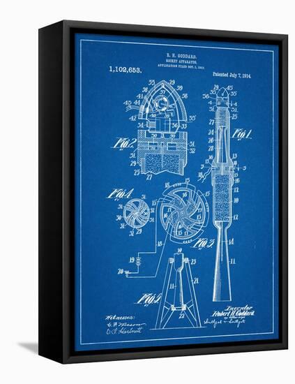 Rocket Patent-null-Framed Stretched Canvas