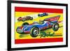 Rocket Racer-null-Framed Premium Giclee Print