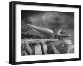 Rocket Ship Being Built for the Movie "When Worlds Collide"-Allan Grant-Framed Photographic Print