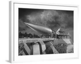 Rocket Ship Being Built for the Movie "When Worlds Collide"-Allan Grant-Framed Photographic Print