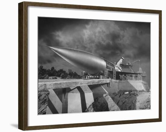 Rocket Ship Being Built for the Movie "When Worlds Collide"-Allan Grant-Framed Photographic Print