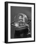 Rocket Ship Prize, Boy Wearing Space Helmet-Yale Joel-Framed Photographic Print