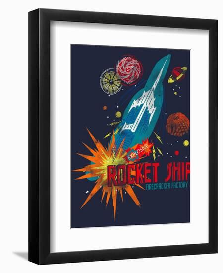 Rocket Ship-null-Framed Giclee Print