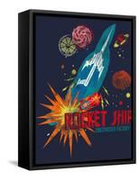 Rocket Ship-null-Framed Stretched Canvas