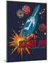 Rocket Ship-null-Mounted Giclee Print