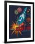 Rocket Ship-null-Framed Giclee Print