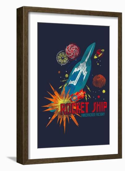 Rocket Ship-null-Framed Giclee Print