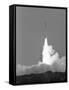 Rocket Shooting into Sky-null-Framed Stretched Canvas