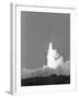Rocket Shooting into Sky-null-Framed Photographic Print