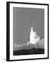 Rocket Shooting into Sky-null-Framed Photographic Print