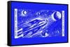 Rocket Space Ship 305-null-Framed Stretched Canvas
