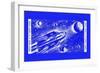 Rocket Space Ship 305-null-Framed Premium Giclee Print