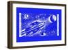 Rocket Space Ship 305-null-Framed Art Print