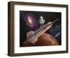 Rocket Surfer-Eric Joyner-Framed Giclee Print