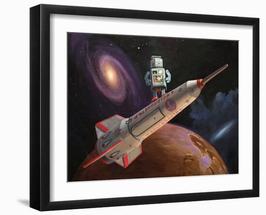 Rocket Surfer-Eric Joyner-Framed Giclee Print