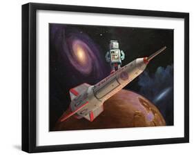 Rocket Surfer-Eric Joyner-Framed Giclee Print