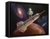 Rocket Surfer-Eric Joyner-Framed Stretched Canvas