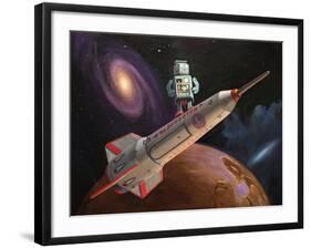 Rocket Surfer-Eric Joyner-Framed Giclee Print