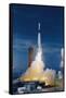 Rocket Taking off into Sky-null-Framed Stretched Canvas