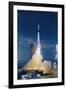 Rocket Taking off into Sky-null-Framed Photographic Print