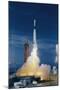 Rocket Taking off into Sky-null-Mounted Photographic Print