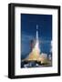 Rocket Taking off into Sky-null-Framed Photographic Print