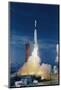 Rocket Taking off into Sky-null-Mounted Photographic Print