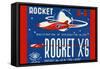 Rocket X-6-null-Framed Stretched Canvas