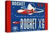 Rocket X-6-null-Stretched Canvas