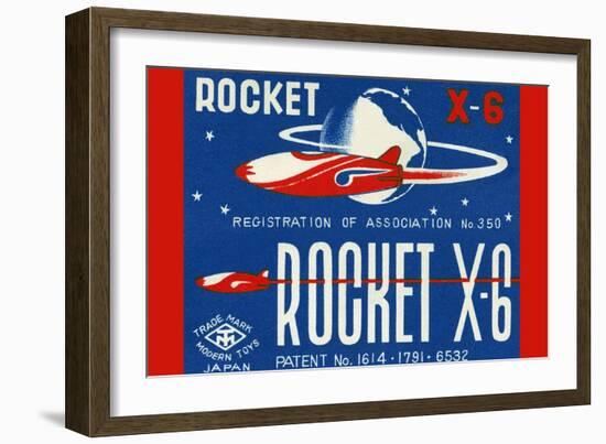 Rocket X-6-null-Framed Art Print
